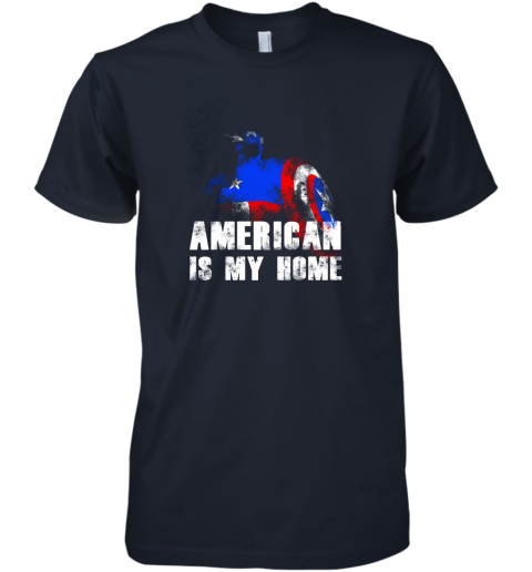 America Is My Home Captain America 4th Of July Premium Men's T-Shirt