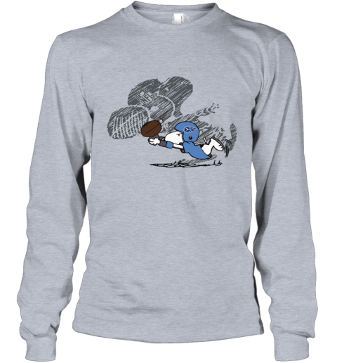 Tennessee Titans Snoopy Plays The Football Game rnzo tennessee titans snoopy plays the football game long sleeve tee 14 front sport grey