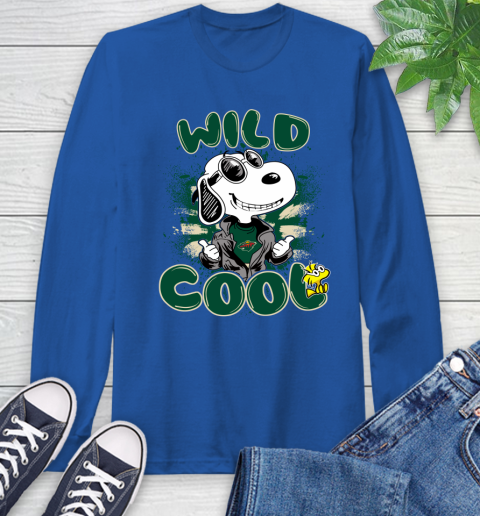 NHL Hockey Minnesota Wild Cool Snoopy Shirt Long Sleeve T-Shirt 11