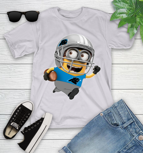 NFL Carolina Panthers Minions Disney Football Sports Youth T-Shirt 4