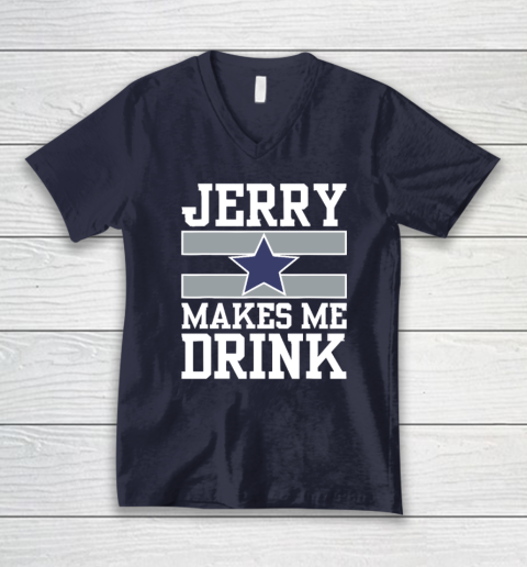 Jerry Makes Me Drink V-Neck T-Shirt 2