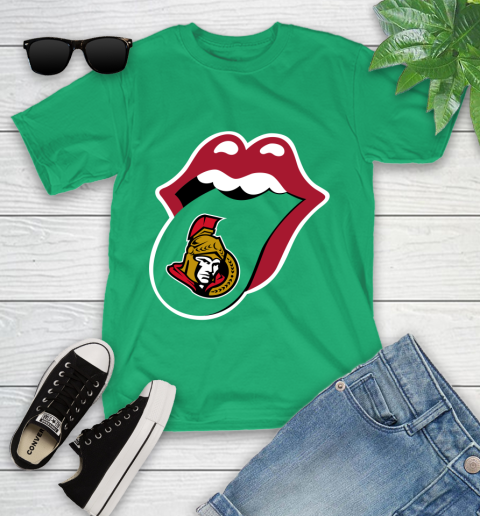 Ottawa Senators NHL Hockey Lips I Root For My Team Adoring Fan 108