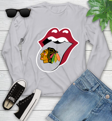 Chicago Blackhawks NHL Hockey Lips I Root For My Team Adoring Fan 129
