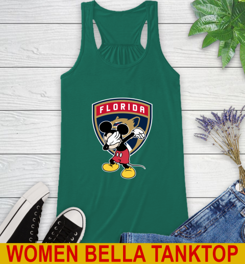 Florida Panthers NHL Hockey Dabbing Mickey Disney Sports Racerback Tank 7