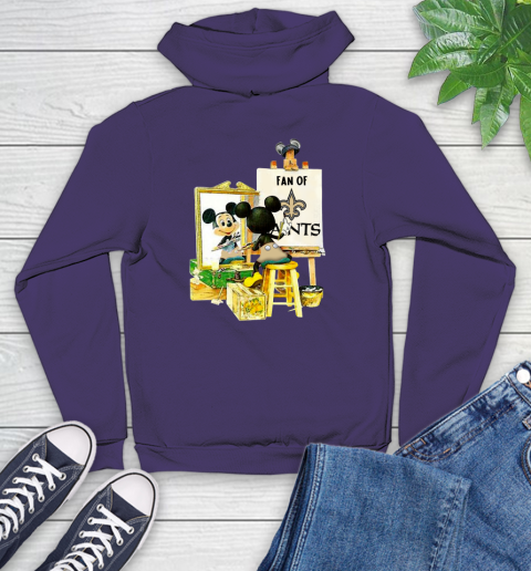 NFL Football New Orleans Saints Mickey Drawing Shirt 127