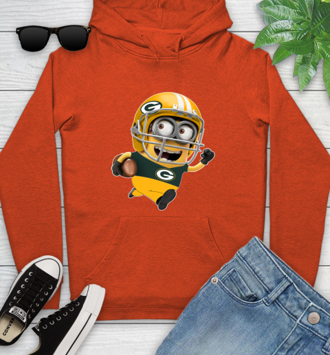 NFL Green Bay Packers Minions Disney Football Sports Youth Hoodie 5