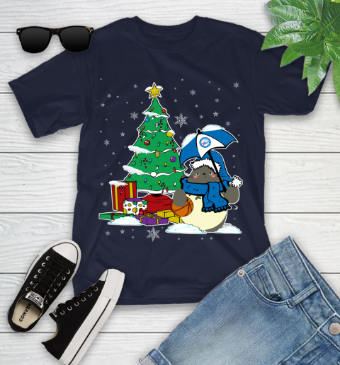 Philadelphia 76ers NBA Basketball Cute Tonari No Totoro Christmas Sports Youth T-Shirt 2