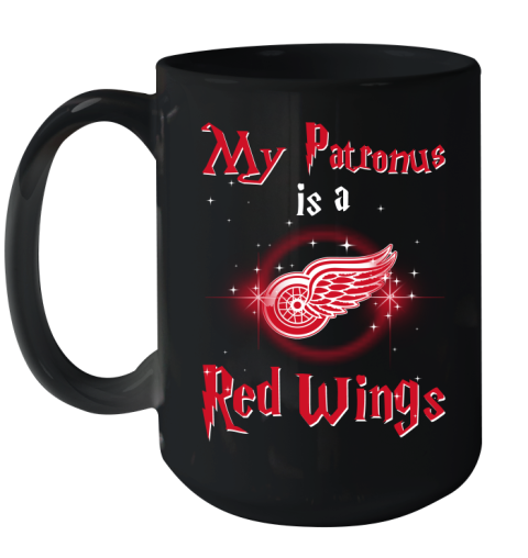 NHL Hockey Harry Potter My Patronus Is A Detroit Red Wings Ceramic Mug 15oz