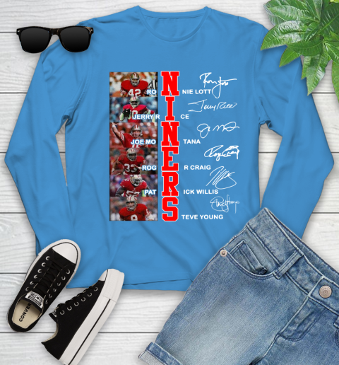 Niners Player Name And Signature San Francisco 49ers Shirts 119