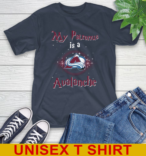 NHL Hockey Harry Potter My Patronus Is A Colorado Avalanche T-Shirt 3