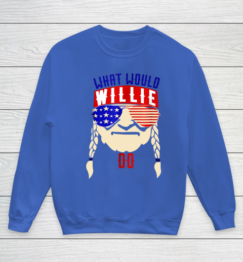 Willie Nelson shirt What would Willie do Youth Sweatshirt 6