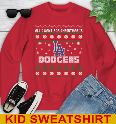 MLB All I Want For Christmas Is Los Angeles Dodgers Baseball Sports 115