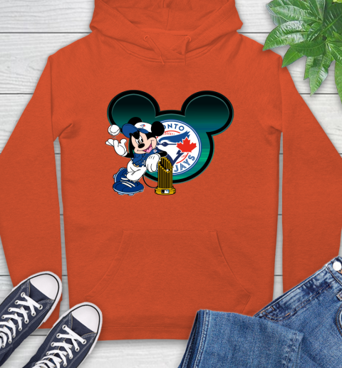 MLB Toronto Blue Jays The Commissioner's Trophy Mickey Mouse Disney Hoodie 5