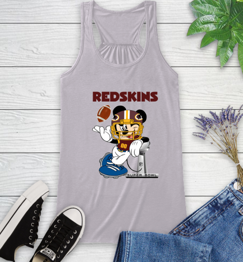 NFL Washington Redskins Mickey Mouse Disney Super Bowl Football T Shirt Racerback Tank 5