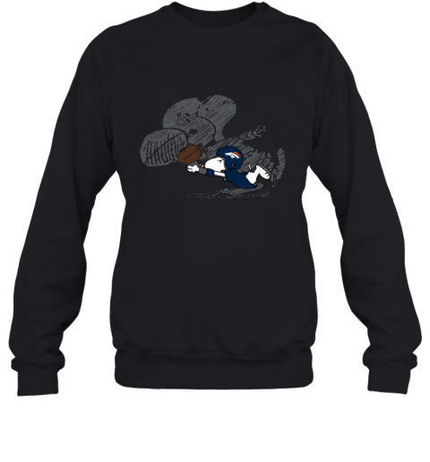 Denver Broncos Snoopy Plays The Football Game Sweatshirt