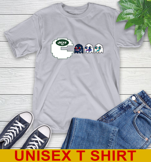 New York Jets NFL Football Pac Man Champion T-Shirt 7 New York Jets NFL Football Pac Man Champion T-Shirt - Image 7