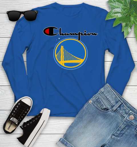 NBA Basketball Golden State Warriors Champion Shirt Youth Long Sleeve 7