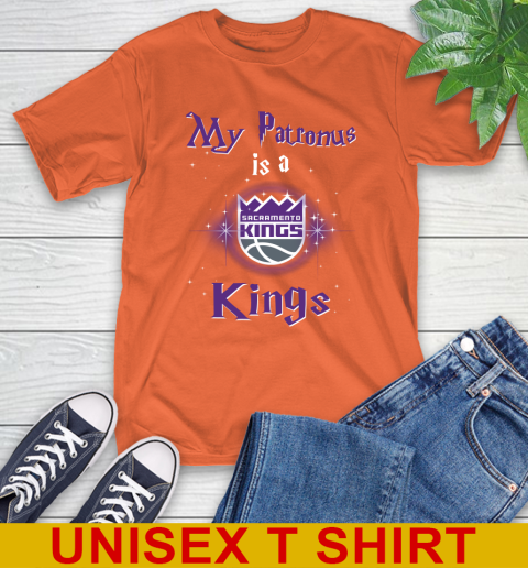 NBA Basketball Harry Potter My Patronus Is A Sacramento Kings T-Shirt 4