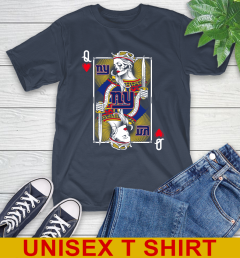NFL Football New York Giants The Queen Of Hearts Card Shirt T-Shirt 3