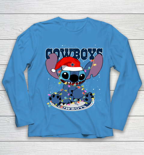 Dallas Cowboys NFL Football noel stitch Christmas Youth Long Sleeve 4