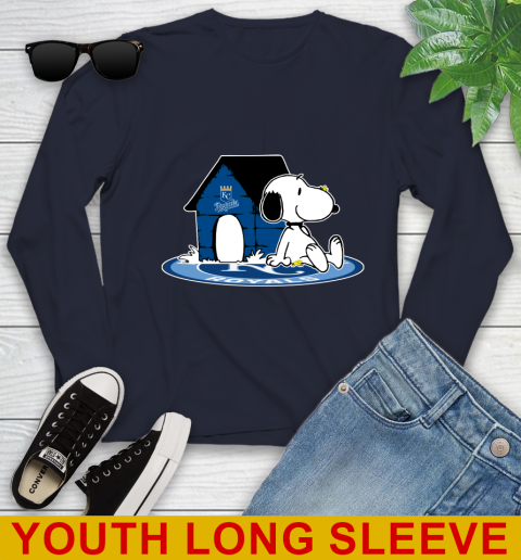 MLB Baseball Kansas City Royals Snoopy The Peanuts Movie Shirt Youth Long Sleeve 3