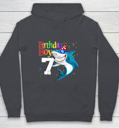 Kids 7th Birthday Boy Shark Shirts 7 Jaw Some Four Tees Boys 7 Years Old Youth Hoodie 5