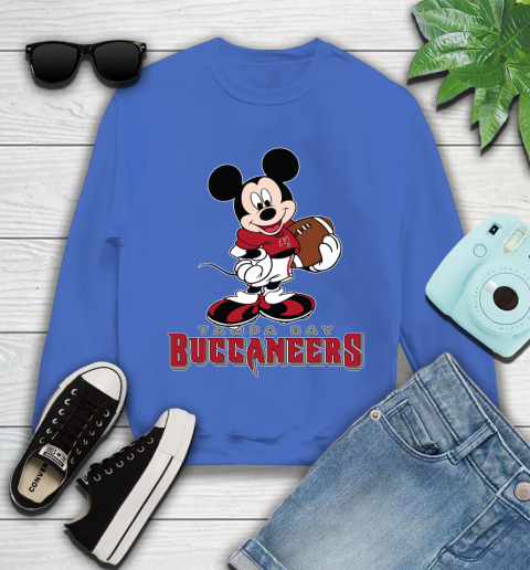 NFL Football Tampa Bay Buccaneers Cheerful Mickey Mouse Shirt Youth Sweatshirt 8 NFL Football Tampa Bay Buccaneers Cheerful Mickey Mouse Shirt Youth Sweatshirt - Image 8