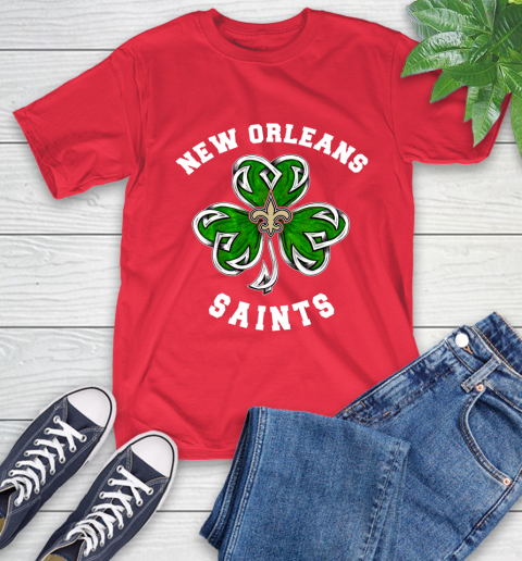NFL New Orleans Saints Three Leaf Clover St Patrick's Day Football Sports T-Shirt 11