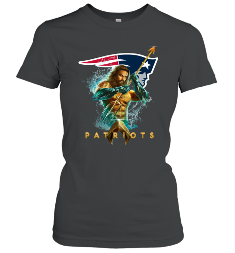NFL New England Patriots Aquaman DC Football Sports BumWGIEX69A ladies t shirt 20 95 151514 front black