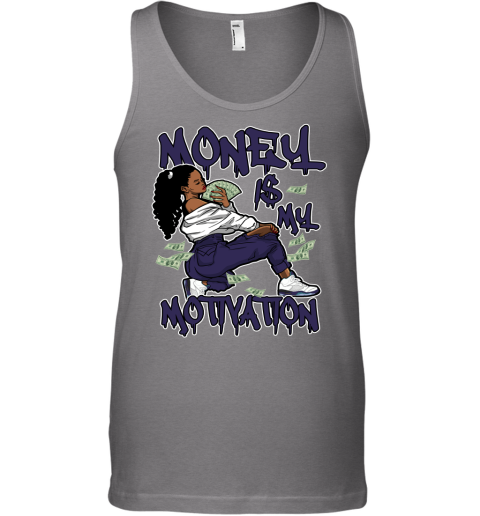 Jordan 5 Grape Matching Sneaker Tshirt For Woman For Girl Money Is My Motivation Hipster Hip Hop White Jordan Shirt