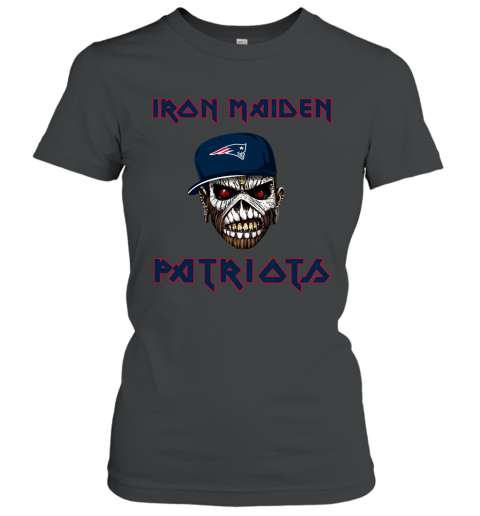 NFL New England Patriots Iron Maiden Rock Band Music Football Sports KFVFrKMSO8W ladies t shirt 20 95 151514 front black