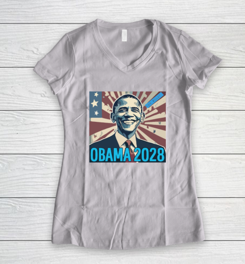 Obama 2028 Women's V-Neck T-Shirt