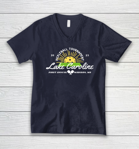 Lake Caroline Pickleball Tournament 2023 V-Neck T-Shirt 2