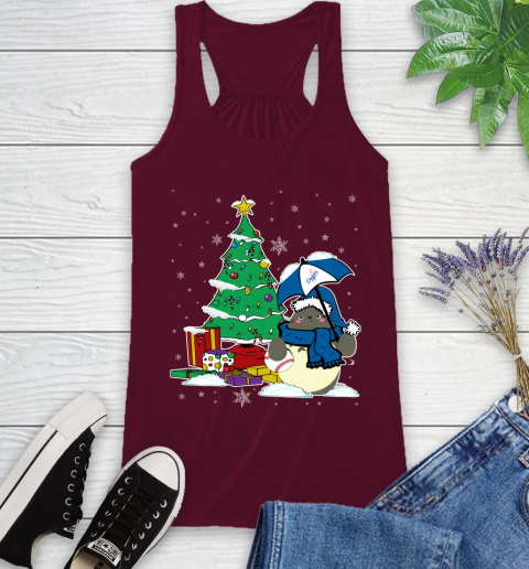 Los Angeles Dodgers MLB Baseball Cute Tonari No Totoro Christmas Sports Racerback Tank 2