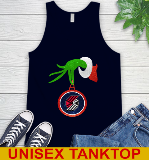 Portland Trail Blazers Grinch Merry Christmas NBA Basketball Tank Top 3