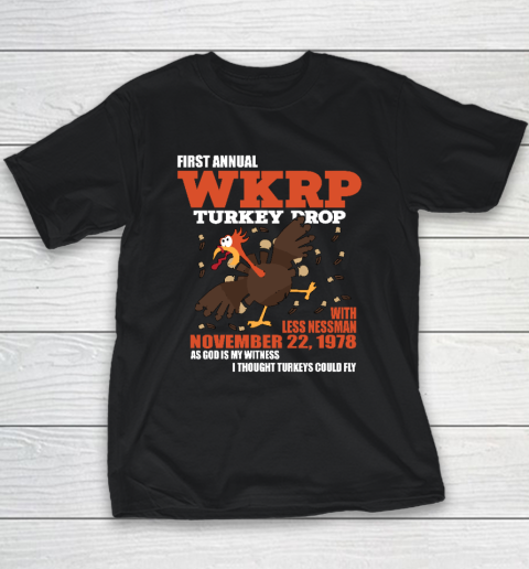 First Annual WKRP Thanksgiving Day Turkey Drop November 22 1978 Youth T-Shirt