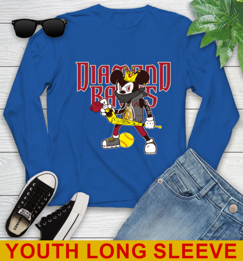Arizona Diamondbacks MLB Baseball Mickey Peace Sign Sports Youth Long Sleeve 10