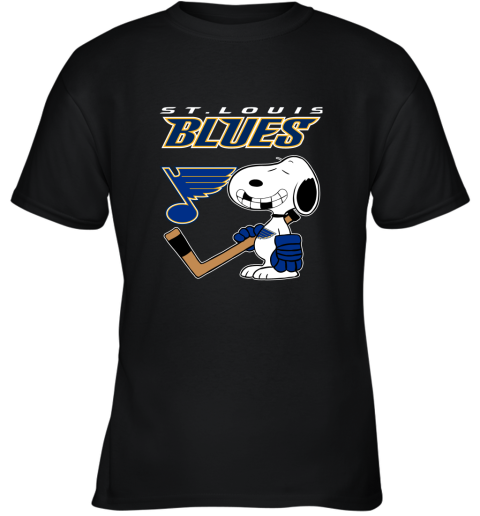 St. Louis Blues Ice Hockey Broken Teeth Snoopy NHL Youth T-Shirt