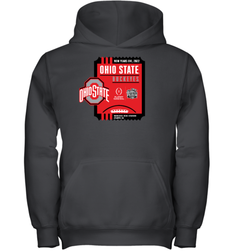 2022 Chick-fil-A Peach Bowl OHIO STATE Red Youth Hoodie