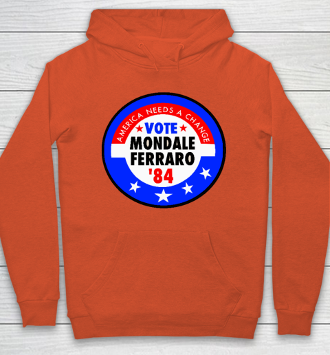 Walter Mondale and Geraldine Ferraro Campaign Button Hoodie 3