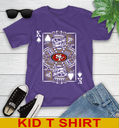 San Francisco 49ers NFL Football The King Of Spades Death Cards Shirt Youth T-Shirt 3
