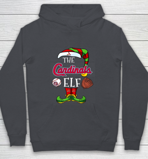 St.Louis Cardinals Christmas ELF Funny MLB Youth Hoodie 5