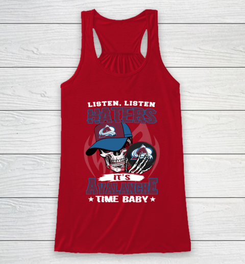 Listen Haters It is BLACKHAWKS Time Baby NHL Racerback Tank 4