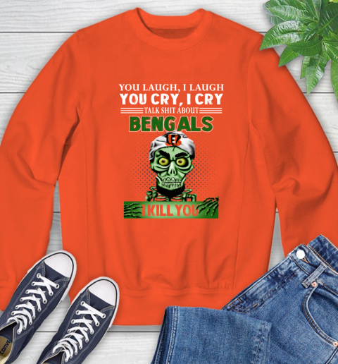 NFL Talk Shit About Cincinnati Bengals I Kill You Achmed The Dead Terrorist Jeffrey Dunham Football Sweatshirt 3