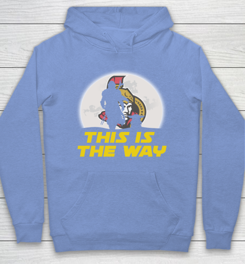 Ottawa Senators NHL Ice Hockey Star Wars Yoda And Mandalorian This Is The Way Hoodie 8