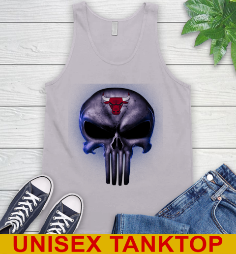 Chicago Bulls NBA Basketball Punisher Skull Sports Tank Top - Image 4