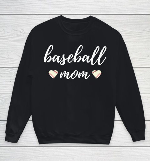 Mother's Day Funny Gift Ideas Apparel  Baseball Mom, A Loving Mother Who Likes Baseball T Shirt Youth Sweatshirt