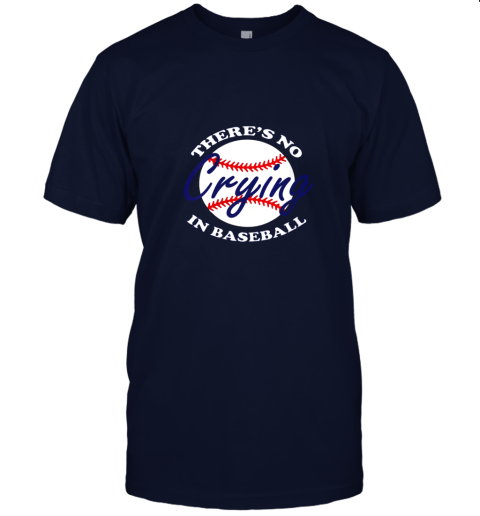 odx0 womens vintage there39 s no crying in baseball funny baseball sayings jersey t shirt 60 front navy