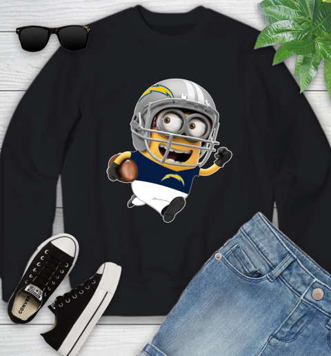 NFL San Diego Chargers Minions Disney Football Sports Youth Sweatshirt 2