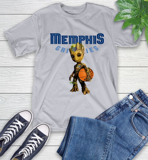 Memphis Grizzlies NBA Basketball Groot Marvel Guardians Of The Galaxy T-Shirt 6